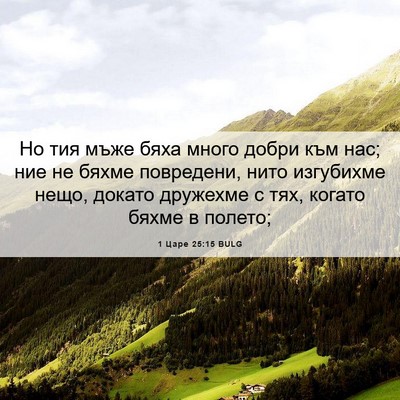 Picture 06 - 1 Царе 25:15 BULG - Но тия мъже бяха много - Bible Verse Picture