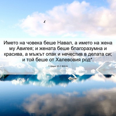 Picture 06 - 1 Царе 25:3 BULG - Името на човека беше Навал, - Bible Verse Picture