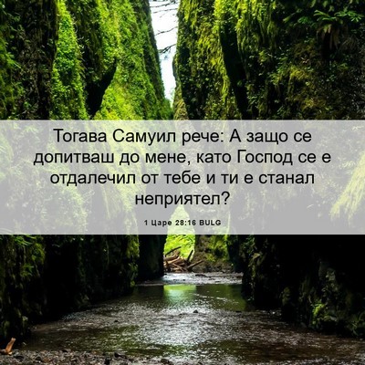 Picture 06 - 1 Царе 28:16 BULG - Тогава Самуил рече: А защо - Bible Verse Picture