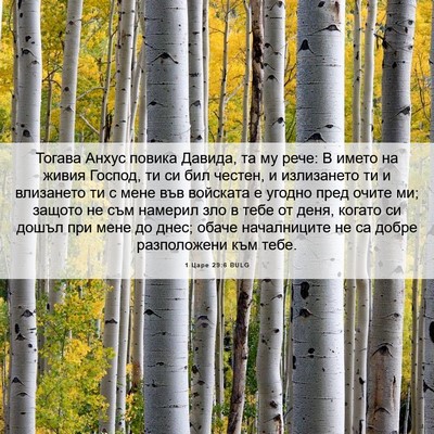 Picture 06 - 1 Царе 29:6 BULG - Тогава Анхус повика - Bible Verse Picture