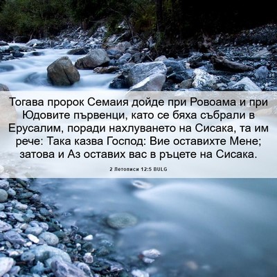 Picture 06 - 2 Летописи 12:5 BULG - Тогава пророк Семаия дойде - Bible Verse Picture