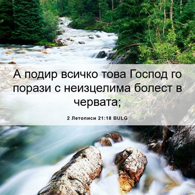 Picture 06 - 2 Летописи 21:18 BULG - А подир всичко това Господ - Bible Verse Picture