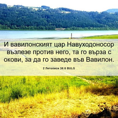Picture 06 - 2 Летописи 36:6 BULG - И вавилонският цар - Bible Verse Picture