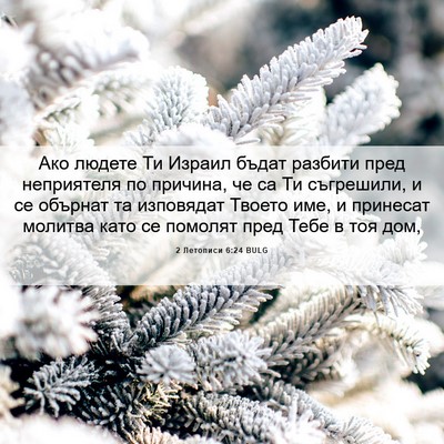 Picture 06 - 2 Летописи 6:24 BULG - Ако людете Ти Израил бъдат - Bible Verse Picture