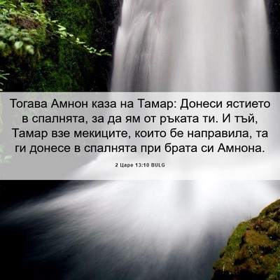Picture 06 - 2 Царе 13:10 BULG - Тогава Амнон каза на Тамар: - Bible Verse Picture