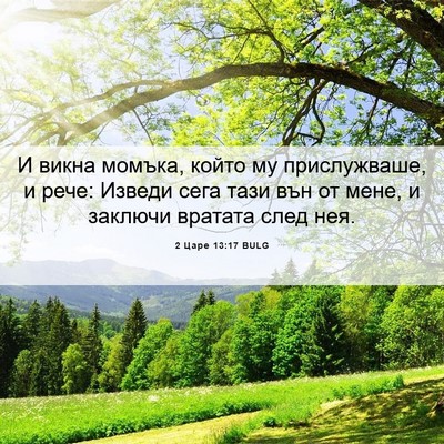 Picture 06 - 2 Царе 13:17 BULG - И викна момъка, който му - Bible Verse Picture
