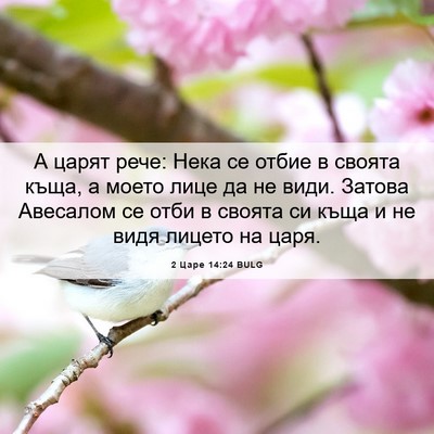 Picture 06 - 2 Царе 14:24 BULG - А царят рече: Нека се отбие - Bible Verse Picture