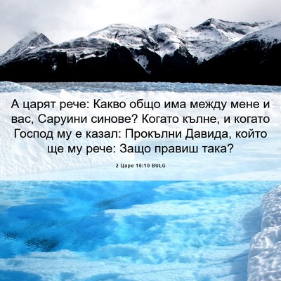 Picture 06 - 2 Царе 16:10 BULG - А царят рече: Какво общо - Bible Verse Picture