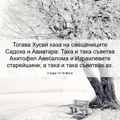 Picture 06 - 2 Царе 17:15 BULG - Тогава Хусей каза на - Bible Verse Picture