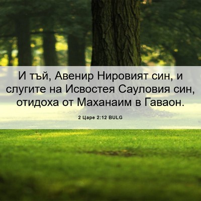 Picture 06 - 2 Царе 2:12 BULG - И тъй, Авенир Нировият син, - Bible Verse Picture