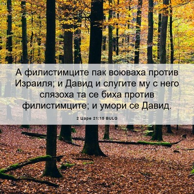 Picture 06 - 2 Царе 21:15 BULG - А филистимците пак воюваха - Bible Verse Picture