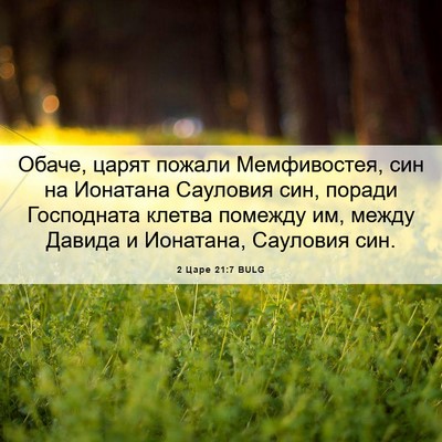 Picture 06 - 2 Царе 21:7 BULG - Обаче, царят пожали - Bible Verse Picture