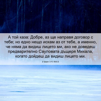 Picture 06 - 2 Царе 3:13 BULG - А той каза: Добре, аз ще - Bible Verse Picture