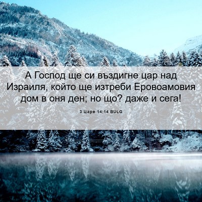 Picture 06 - 3 Царе 14:14 BULG - А Господ ще си въздигне цар - Bible Verse Picture