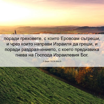 Picture 06 - 3 Царе 15:30 BULG - поради греховете, с които - Bible Verse Picture