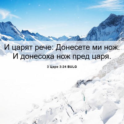 Picture 06 - 3 Царе 3:24 BULG - И царят рече: Донесете ми - Bible Verse Picture
