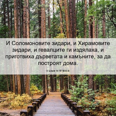 Picture 06 - 3 Царе 5:18 BULG - И Соломоновите зидари, и - Bible Verse Picture