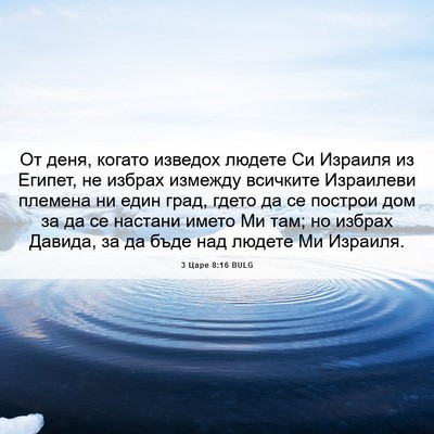 Picture 06 - 3 Царе 8:16 BULG - От деня, когато изведох - Bible Verse Picture