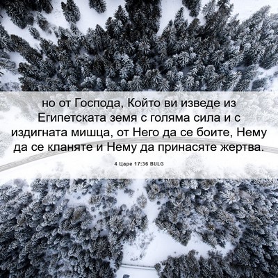 Picture 06 - 4 Царе 17:36 BULG - но от Господа, Който ви - Bible Verse Picture