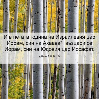Picture 06 - 4 Царе 8:16 BULG - И в петата година на - Bible Verse Picture