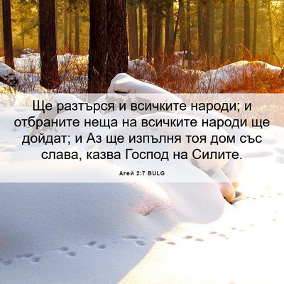Picture 06 - Агей 2:7 BULG - Ще разтърся и всичките - Bible Verse Picture