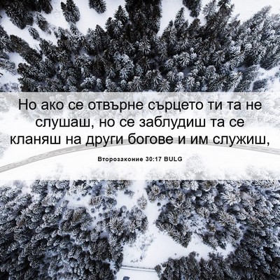 Picture 06 - Второзаконие 30:17 BULG - Но ако се отвърне сърцето - Bible Verse Picture