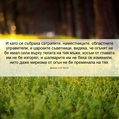 Picture 06 - Данаил 3:27 BULG - И като се събраха - Bible Verse Picture