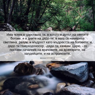 Picture 06 - Данаил 5:11 BULG - Има човек в царството ти, в - Bible Verse Picture