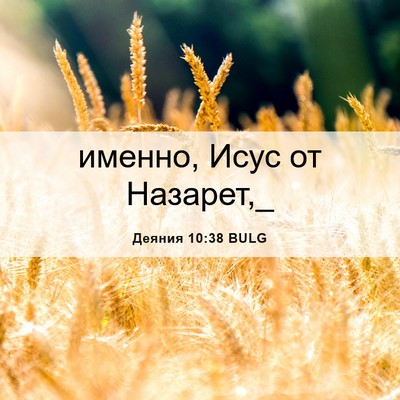 Picture 06 - Деяния 10:38 BULG - именно, Исус от - Bible Verse Picture