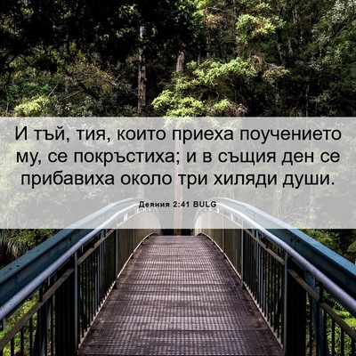 Picture 06 - Деяния 2:41 BULG - И тъй, тия, които приеха - Bible Verse Picture