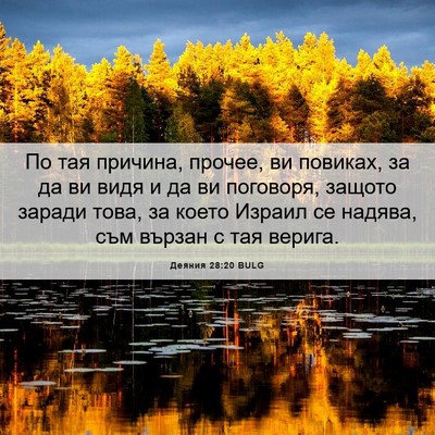 Picture 06 - Деяния 28:20 BULG - По тая причина, прочее, ви - Bible Verse Picture