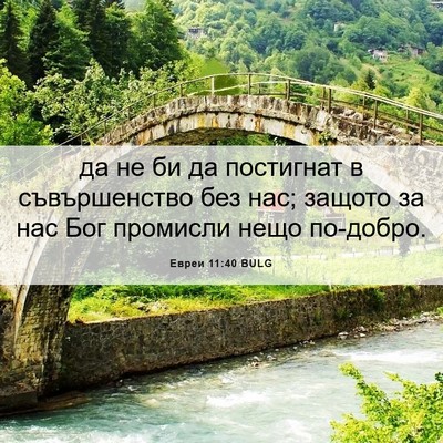 Picture 06 - Евреи 11:40 BULG - да не би да постигнат в - Bible Verse Picture