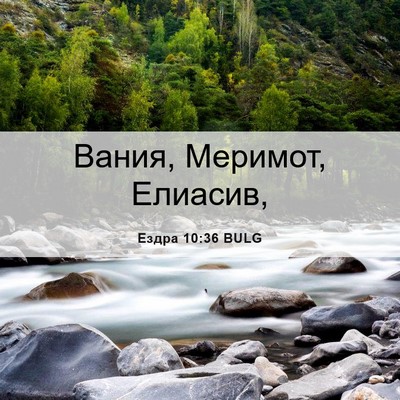 Picture 06 - Ездра 10:36 BULG - Вания, Меримот, - Bible Verse Picture