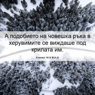 Picture 06 - Езекил 10:8 BULG - А подобието на човешка - Bible Verse Picture
