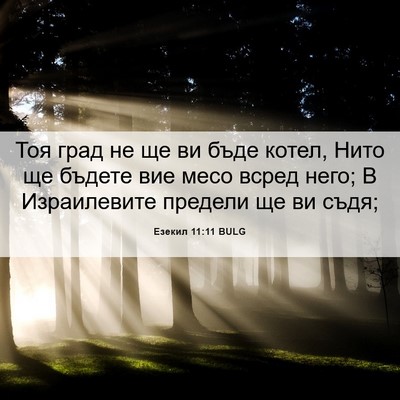 Picture 06 - Езекил 11:11 BULG - Тоя град не ще ви бъде - Bible Verse Picture