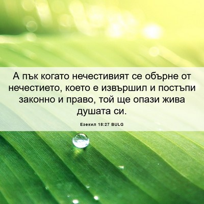 Picture 06 - Езекил 18:27 BULG - А пък когато нечестивият - Bible Verse Picture