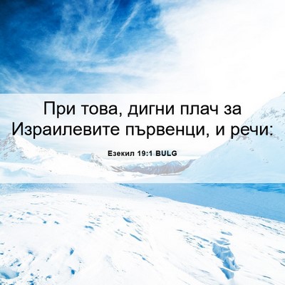 Picture 06 - Езекил 19:1 BULG - При това, дигни плач за - Bible Verse Picture