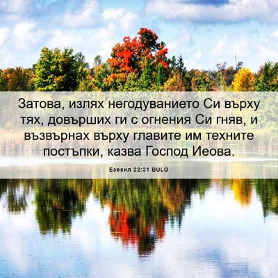 Picture 06 - Езекил 22:31 BULG - Затова, излях - Bible Verse Picture