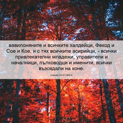 Picture 06 - Езекил 23:23 BULG - вавилоняните и всичките - Bible Verse Picture