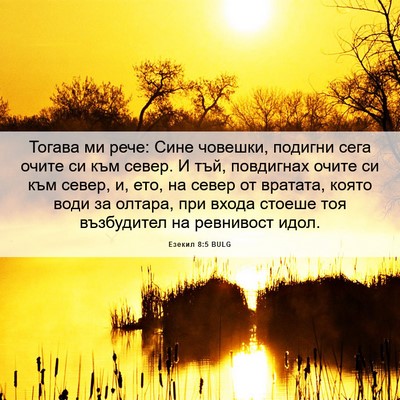Picture 06 - Езекил 8:5 BULG - Тогава ми рече: Сине - Bible Verse Picture