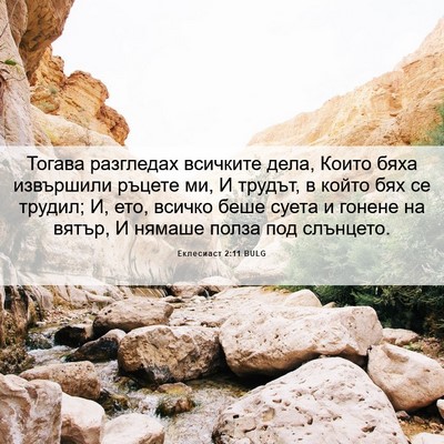 Picture 06 - Еклесиаст 2:11 BULG - Тогава разгледах всичките - Bible Verse Picture