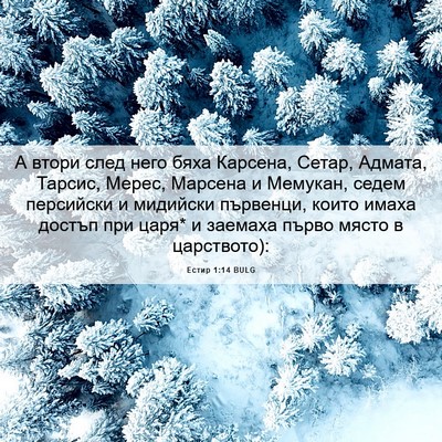 Picture 06 - Естир 1:14 BULG - А втори след него бяха - Bible Verse Picture