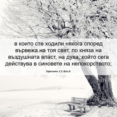 Picture 06 - Ефесяни 2:2 BULG - в които сте ходили някога - Bible Verse Picture