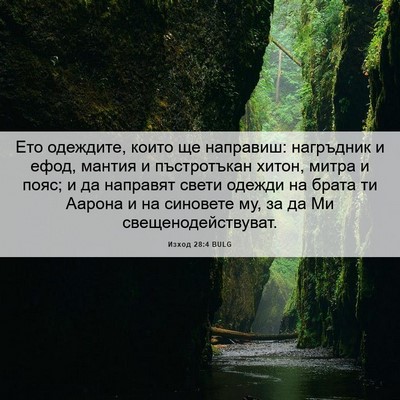 Picture 06 - Изход 28:4 BULG - Ето одеждите, които ще - Bible Verse Picture