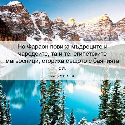 Picture 06 - Изход 7:11 BULG - Но Фараон повика мъдреците - Bible Verse Picture