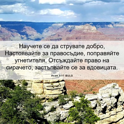 Picture 06 - Исая 1:17 BULG - Научете се да струвате - Bible Verse Picture