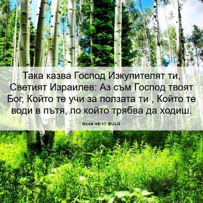 Picture 06 - Исая 48:17 BULG - Така казва Господ - Bible Verse Picture
