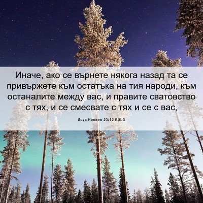 Picture 06 - Исус Навиев 23:12 BULG - Иначе, ако се върнете - Bible Verse Picture