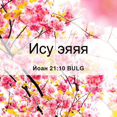 Picture 06 - Йоан 21:10 BULG - Ису - Bible Verse Picture