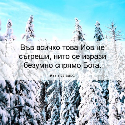 Picture 06 - Йов 1:22 BULG - Във всичко това Иов не - Bible Verse Picture